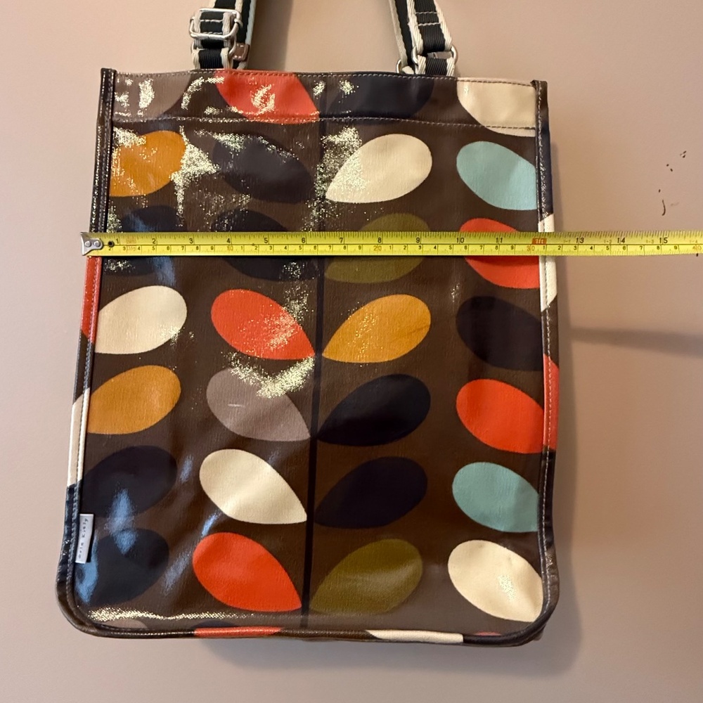 Orla Kiely Brown and Multi Stem Tote - Picture 6 of 7